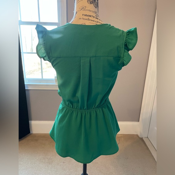 🦜 MONTEAU- Stunning Green Ladies Top. Bag 113 - Picture 5 of 9